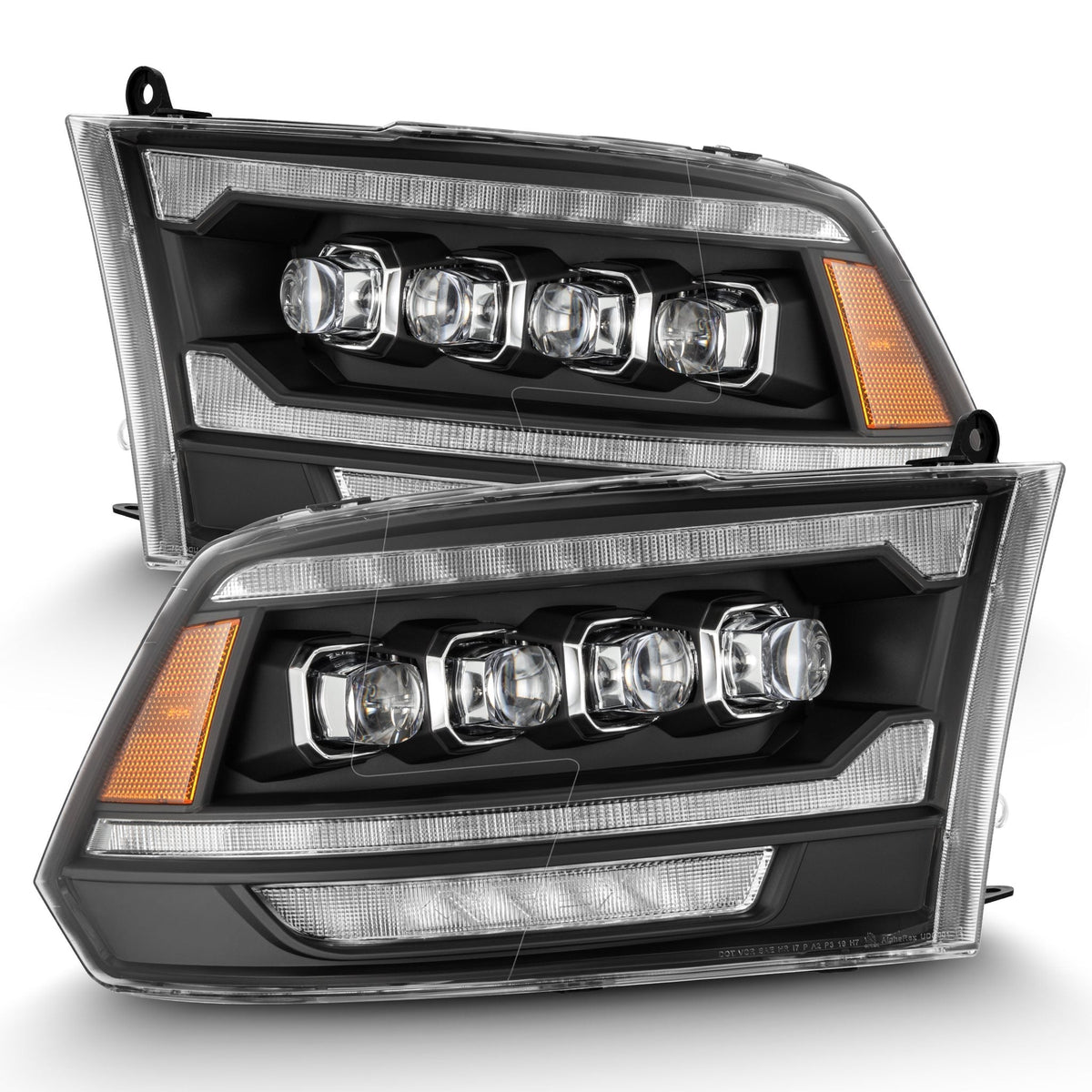 AlphaRex MK II NOVA-Series LED Projector Headlights (5th Gen 2500 Style) for Ram 1500 / Ram 2500/3500 - Black