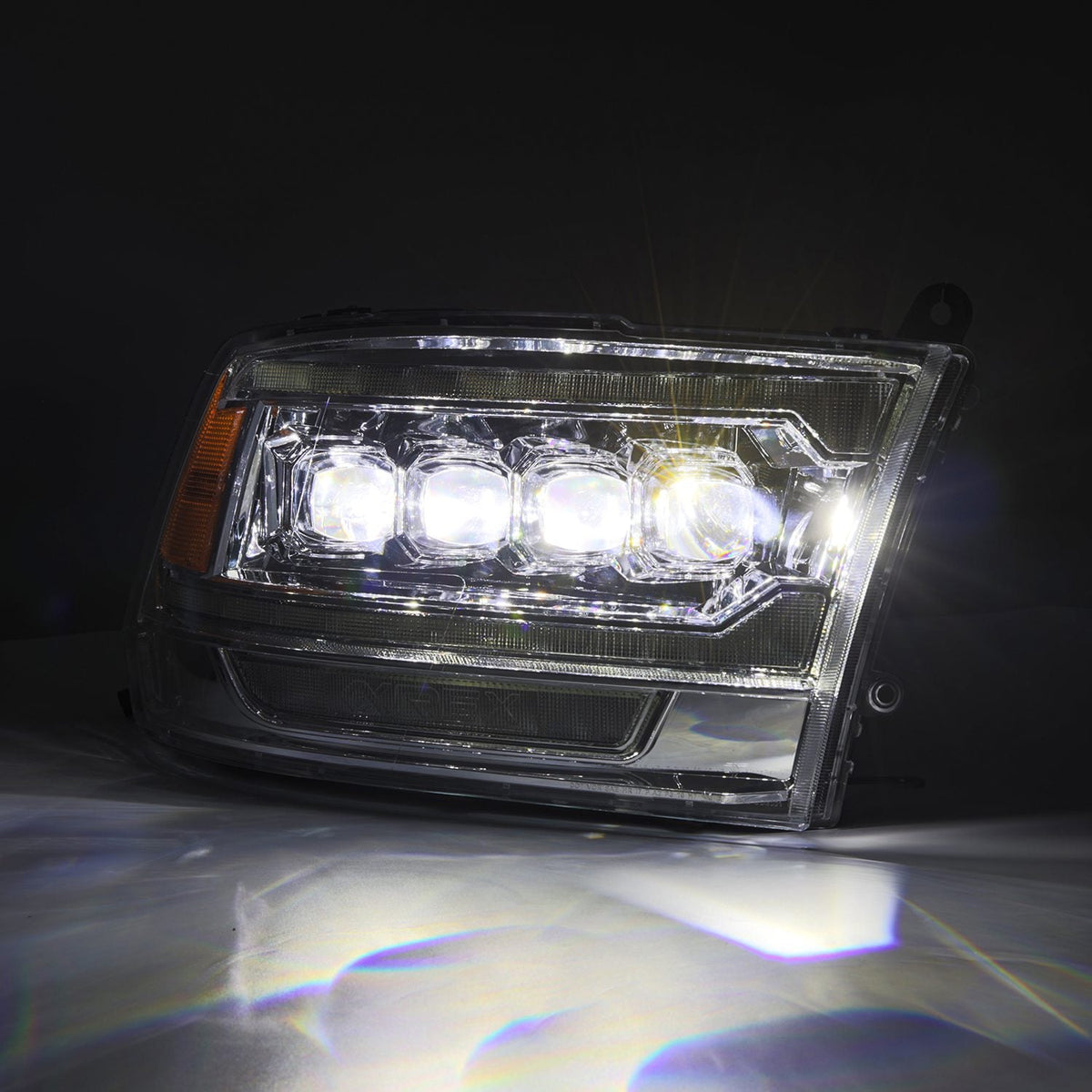 AlphaRex MK II NOVA-Series LED Projector Headlights (5th Gen 2500 Style) for Ram 1500 / Ram 2500/3500 - Chrome