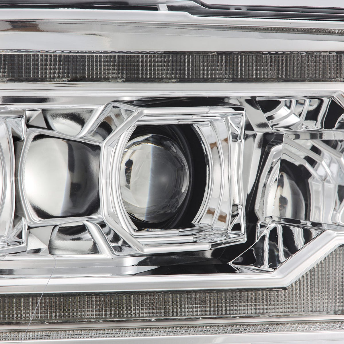 AlphaRex MK II PRO-Series Halogen Projector Headlights (5th Gen 2500 Style) for Ram 1500 / Ram 2500/3500 - Chrome