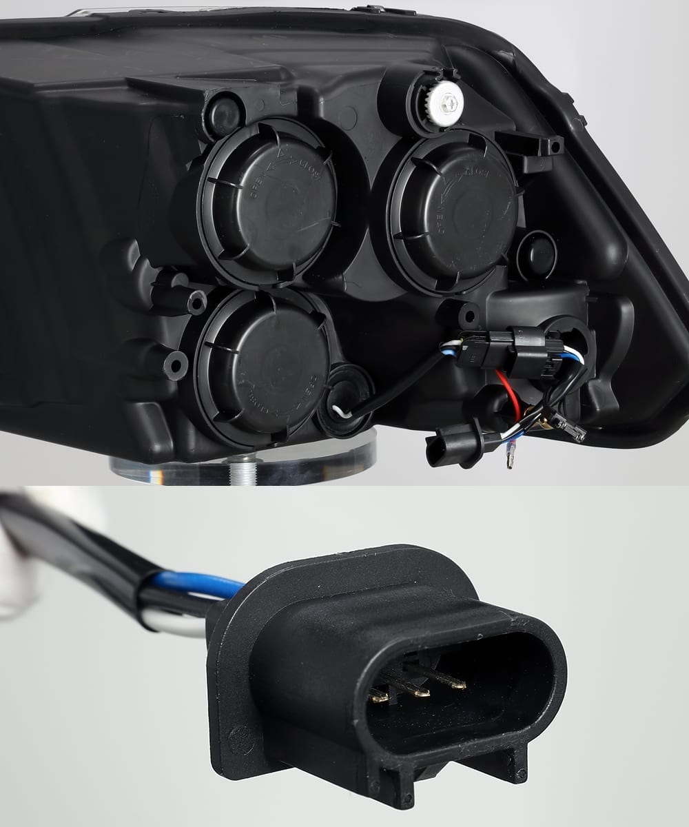 AlphaRex MK II PRO-Series Halogen Projector Headlights for Ram 1500 / Ram 2500/3500 - Black
