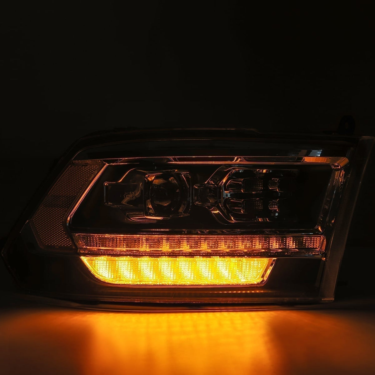 AlphaRex PRO-Series Projector Headlights (5th Gen 2500 Style) for Ram 1500 / Ram 2500/3500 - Alpha-Black