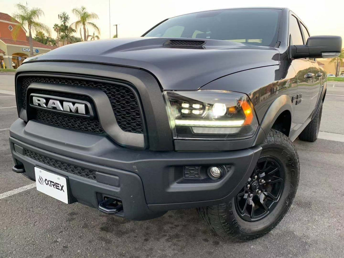 AlphaRex PRO-Series Projector Headlights (5th Gen 2500 Style) for Ram 1500 / Ram 2500/3500 - Black