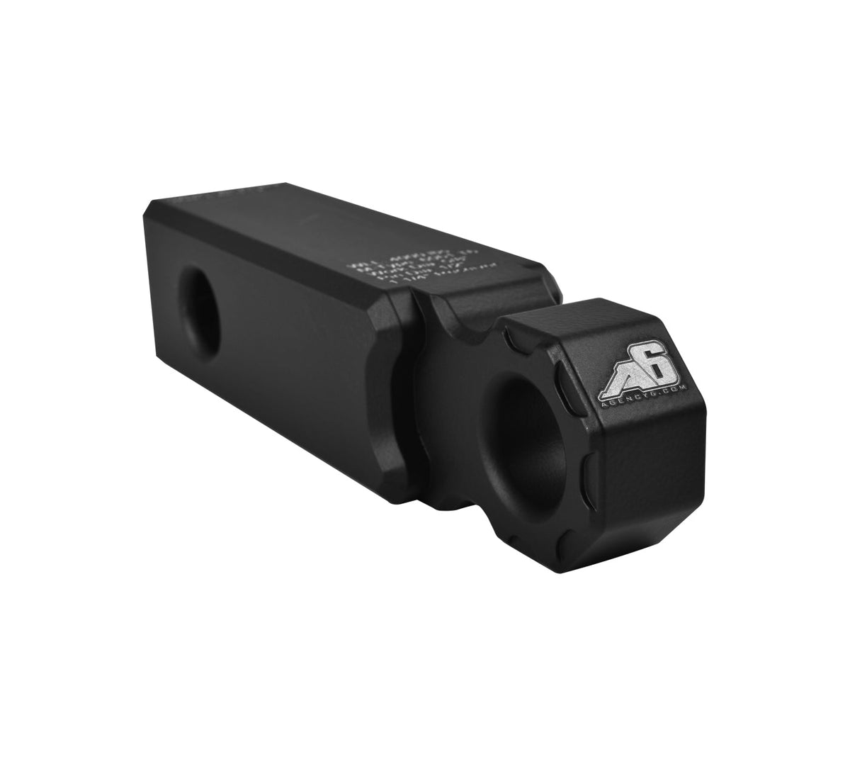 Agency 6 1.25 inch shackle block assembly in black for universal fit