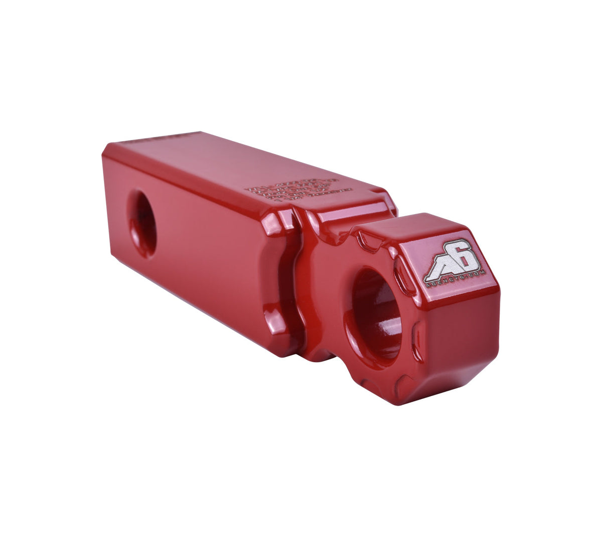 Agency 6 1.25 inch shackle block assembly in red for universal fit
