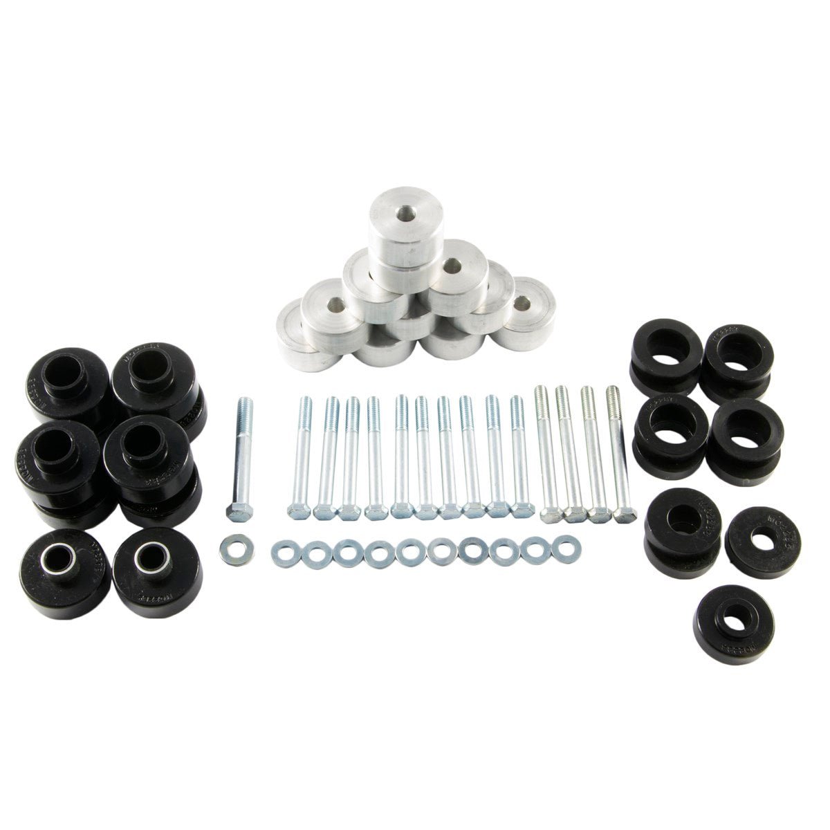 M.O.R.E. 1 inch body lift with poly body mounts for Jeep CJ5 and CJ7 1976-1979