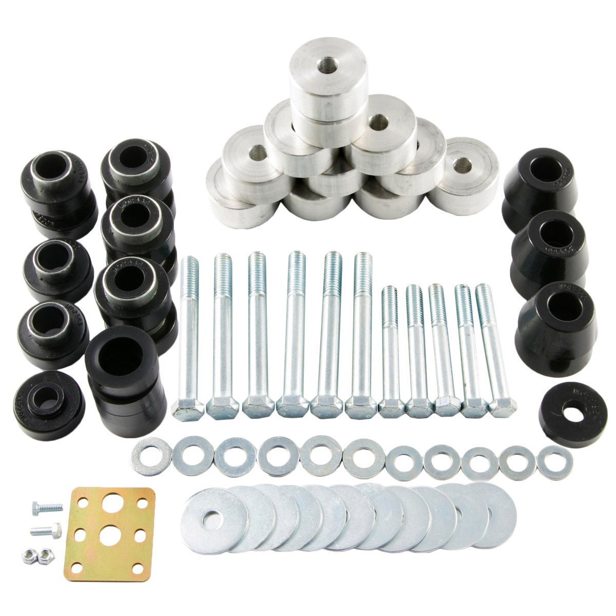 M.O.R.E. 1 inch body lift with poly body mounts for Jeep Wrangler YJ 1987-1995 Automatic