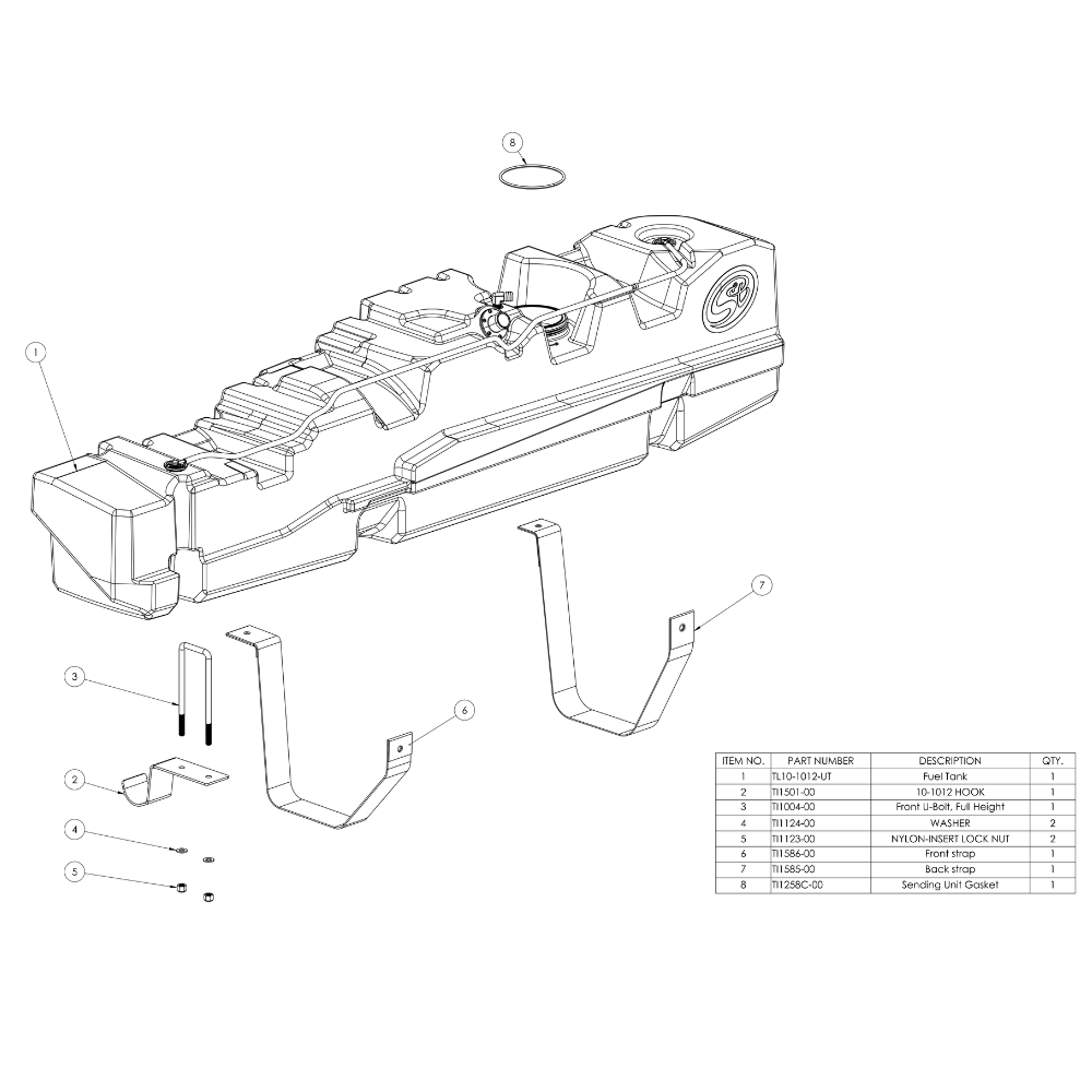 60 Gallon High-Capacity Fuel Tank for 1999-2010 Ford Powerstroke 7.3L, 6.0L, 6.4L Crew Cab & Ext Cab Long Bed