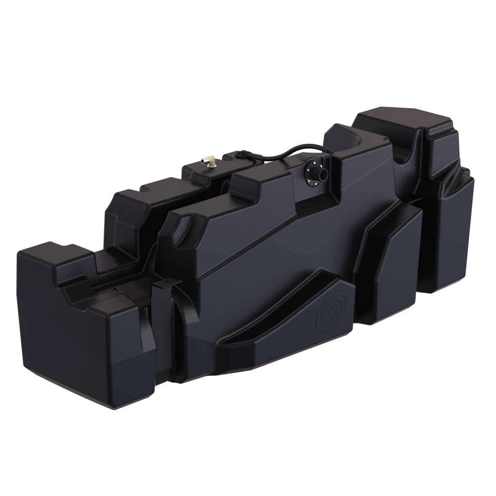 S&B 56 Gallon High-Capacity Fuel Tank for 2011-2026 GMC and Chevy 2500/3500 6.6L Duramax LML/L5P Crew Cab Short Bed