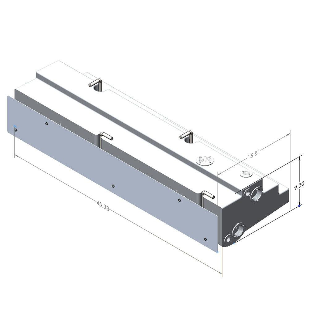 16 Gallon Passenger Side Undercarriage Fresh Water Tank 07-26 Mercedes Sprinter 144" & 170"