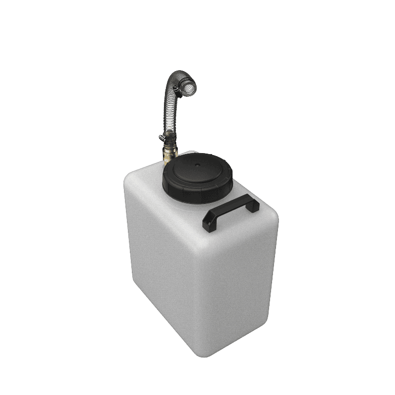 7 Gallon RV Portable Galley Grey Water Tank