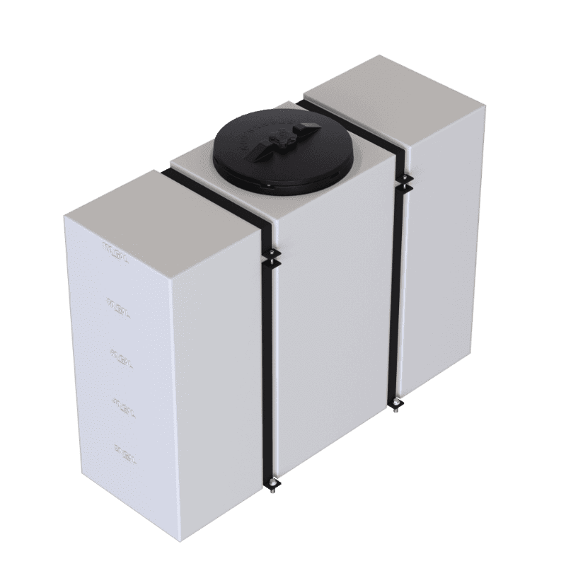 100 Gallon Slim Detail Tank With Straps