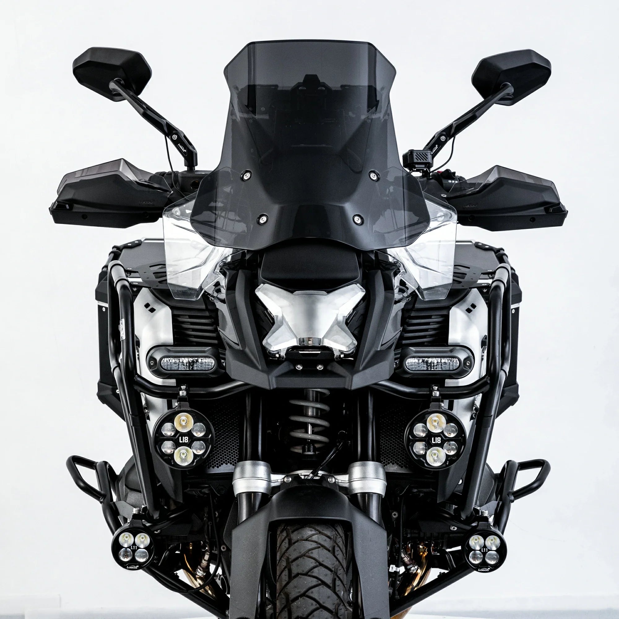 LOBOO Headlight Guard for BMW R1300GS Adventure – Magnetic Quick-Release Design, PC Polycarbonate,Clear