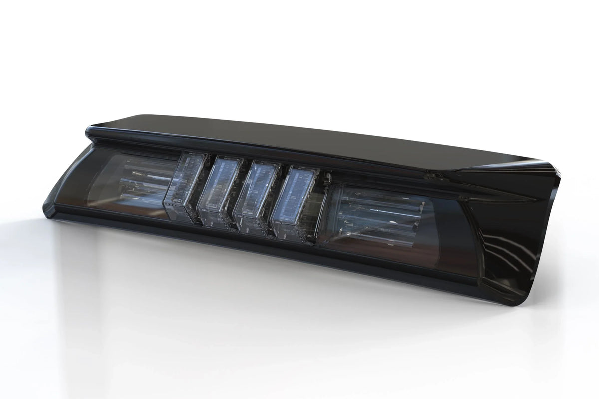 Smoked LED third brake light for Toyota Tacoma, automotive accessory, black housing
