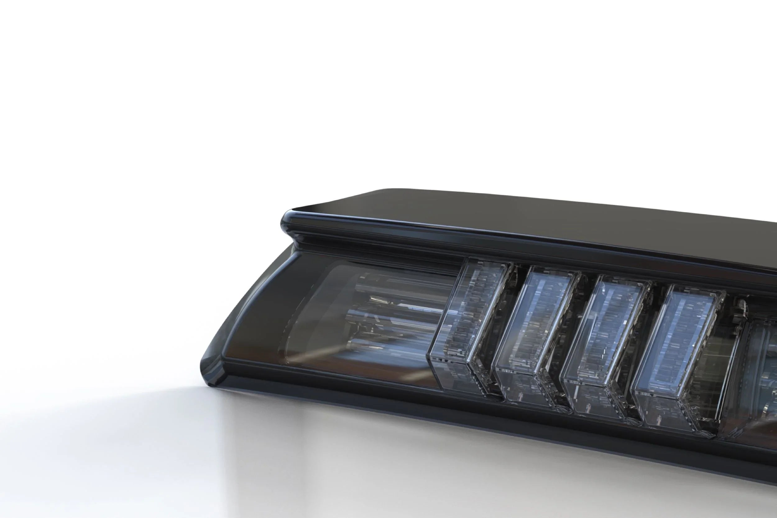 Close-up of smoked LED third brake light for Toyota Tacoma