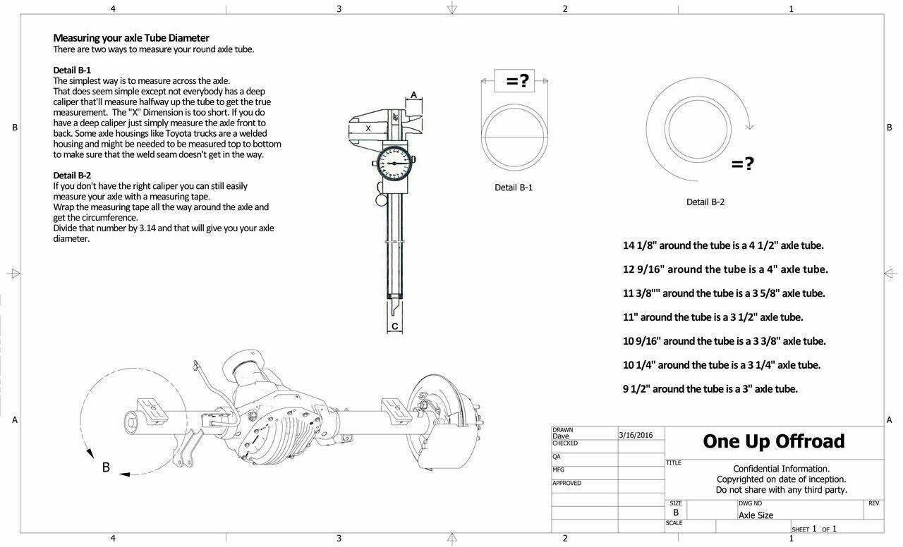 Weld On Under Axle Bar Mount, 3 1/2in & 4in Axle, U-Bolts Up