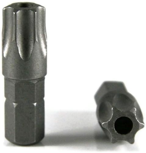 Two star-shaped security torx bits for automotive and overlanding gear installation