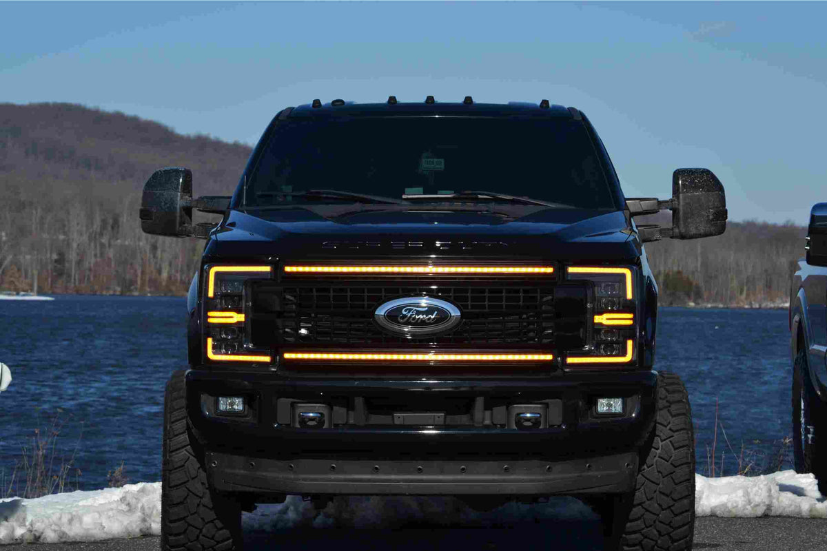 Morimoto Ford Super Duty (17-19) XB LED Headlights - Amber DRL - LF503.2-A-ASM