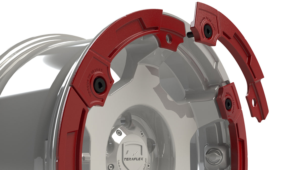 TeraFlex Modular Rash Ring Kit W/ Hardware - Red (6-Spoke)