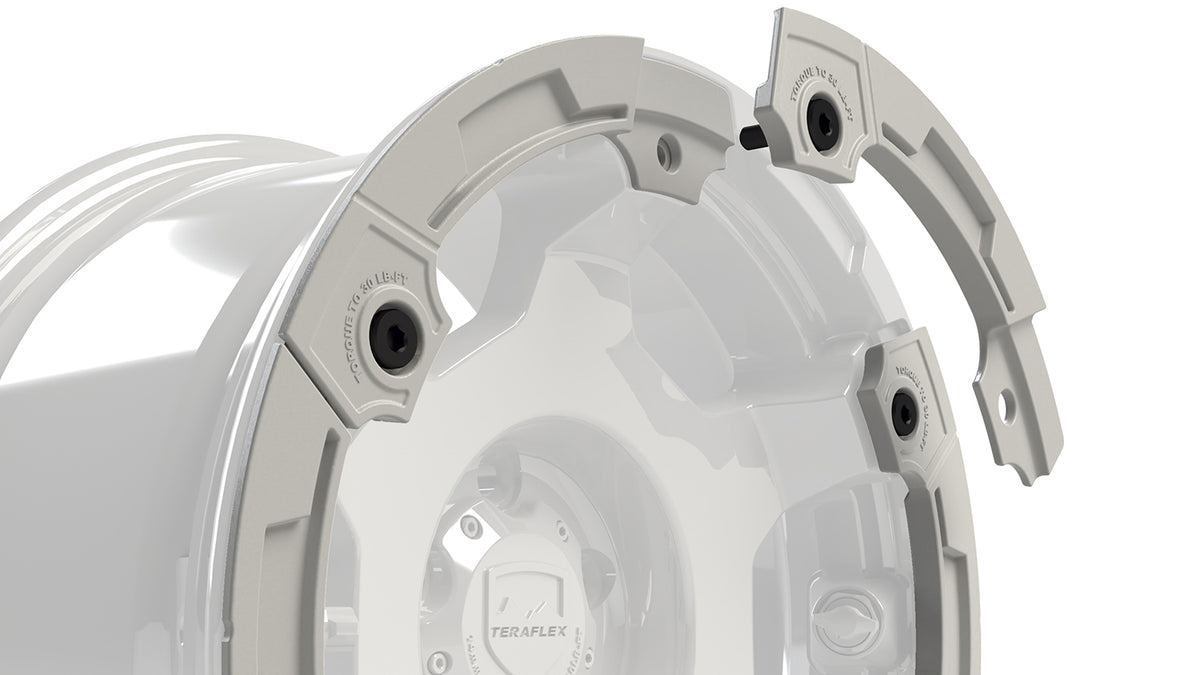 TeraFlex Modular Rash Ring Kit W/ Hardware - White (6-Spoke)