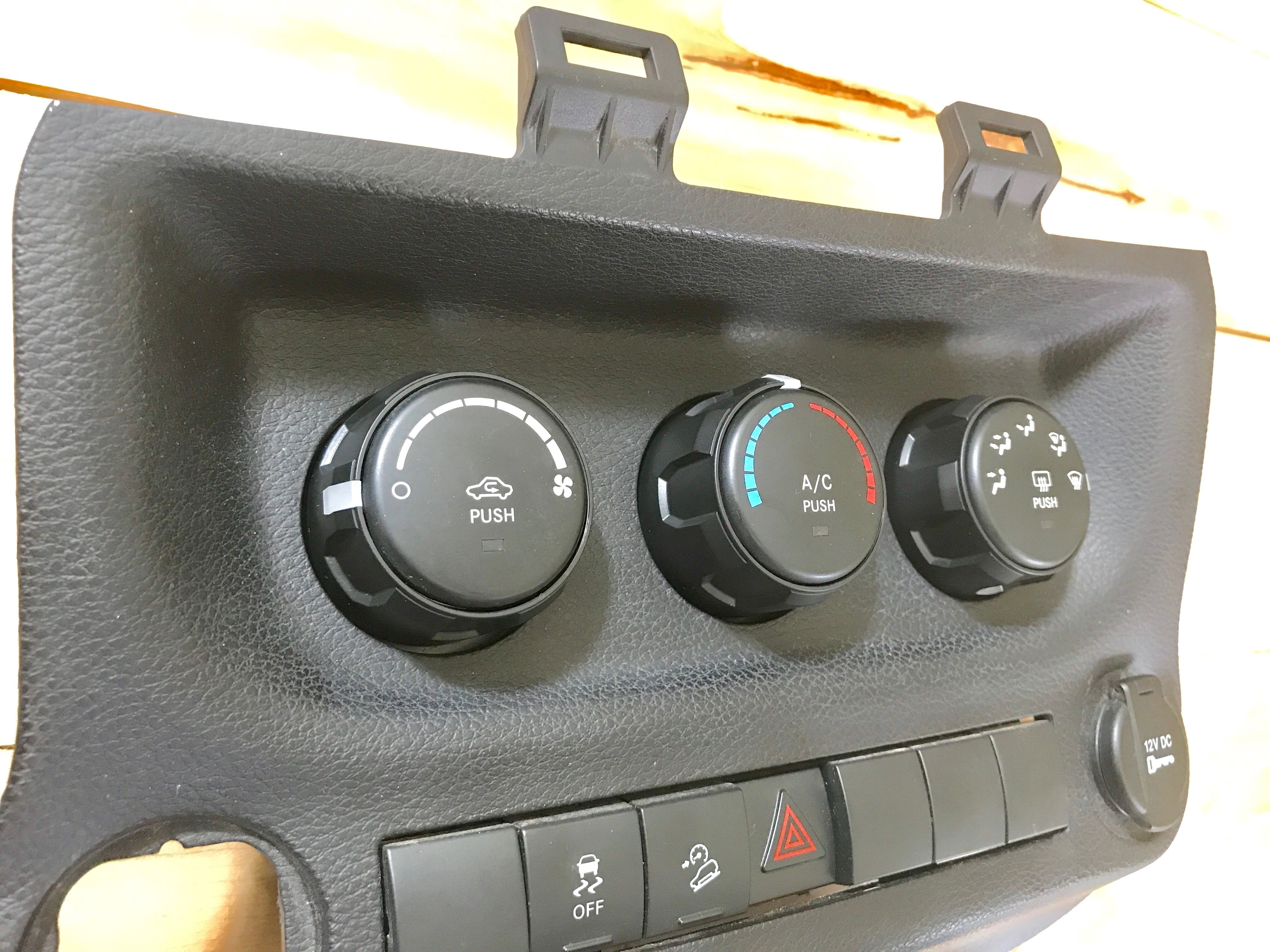 Climate Knobs (2011-2018 Wrangler JK) - BAJA YELLOW