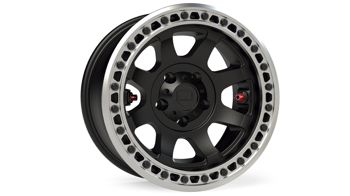 TeraFlex Olympus Beadlock Off-Road Wheel - 5x5" -25mm - Metallic Black