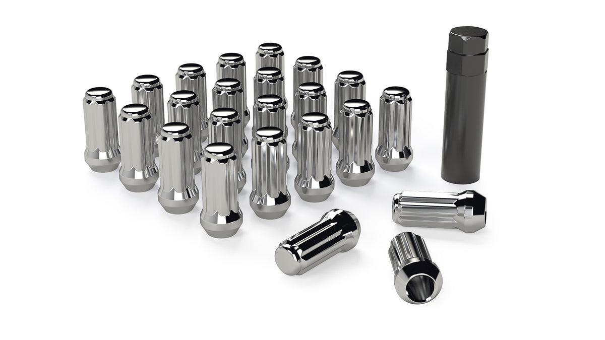 TeraFlex Spline Drive Lug Nut Kit - M14-1.5 - Chrome - 23 Pcs