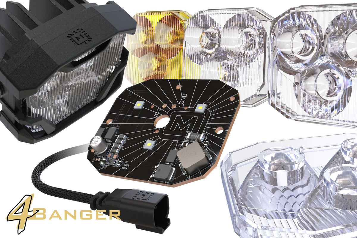 Morimoto 4Banger Fog Brackets: Type Ram Vertical (Set)