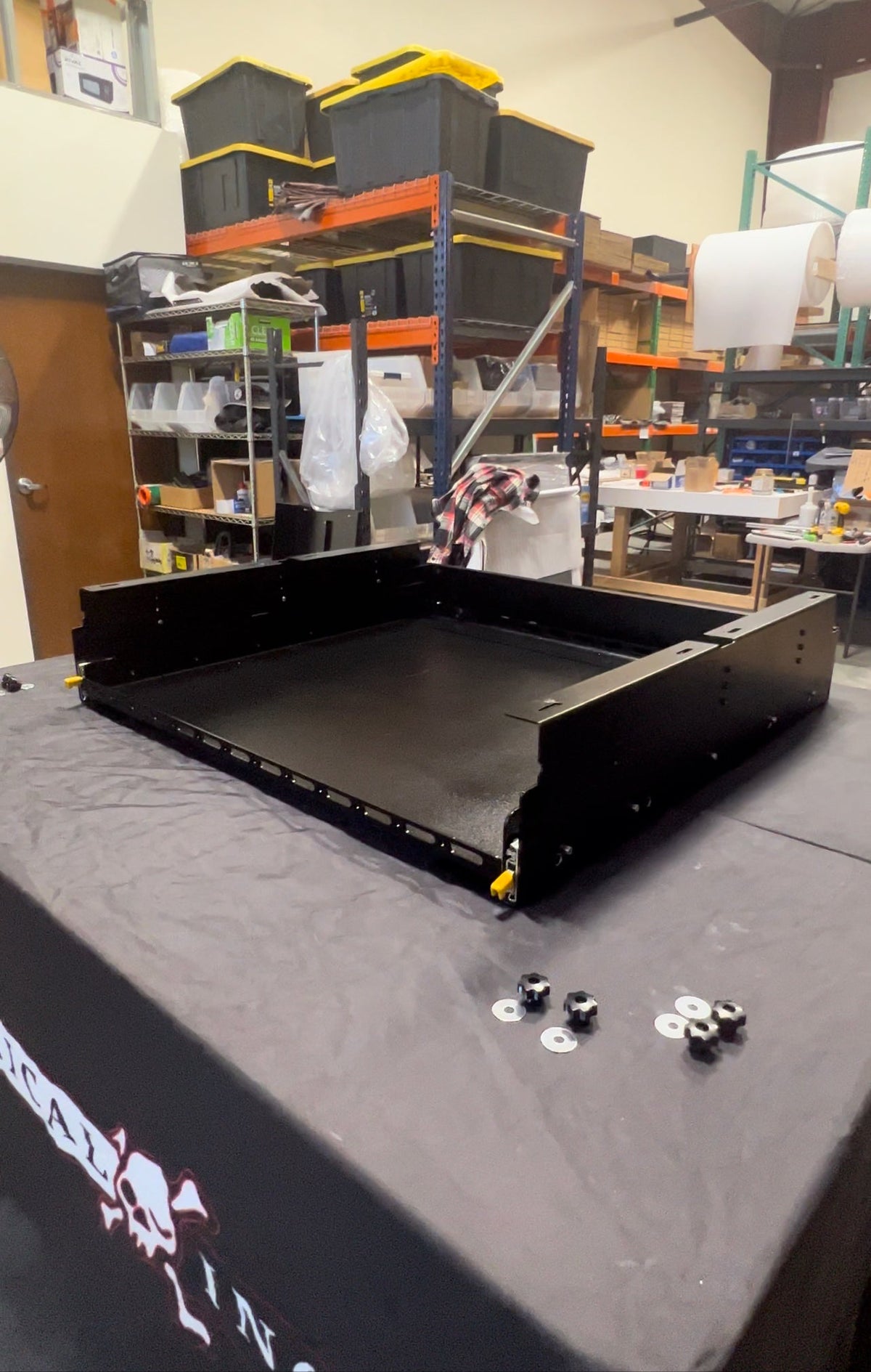 Diabolical Inc Clyde slide floor and drawer top in a Ford Bronco 2-door