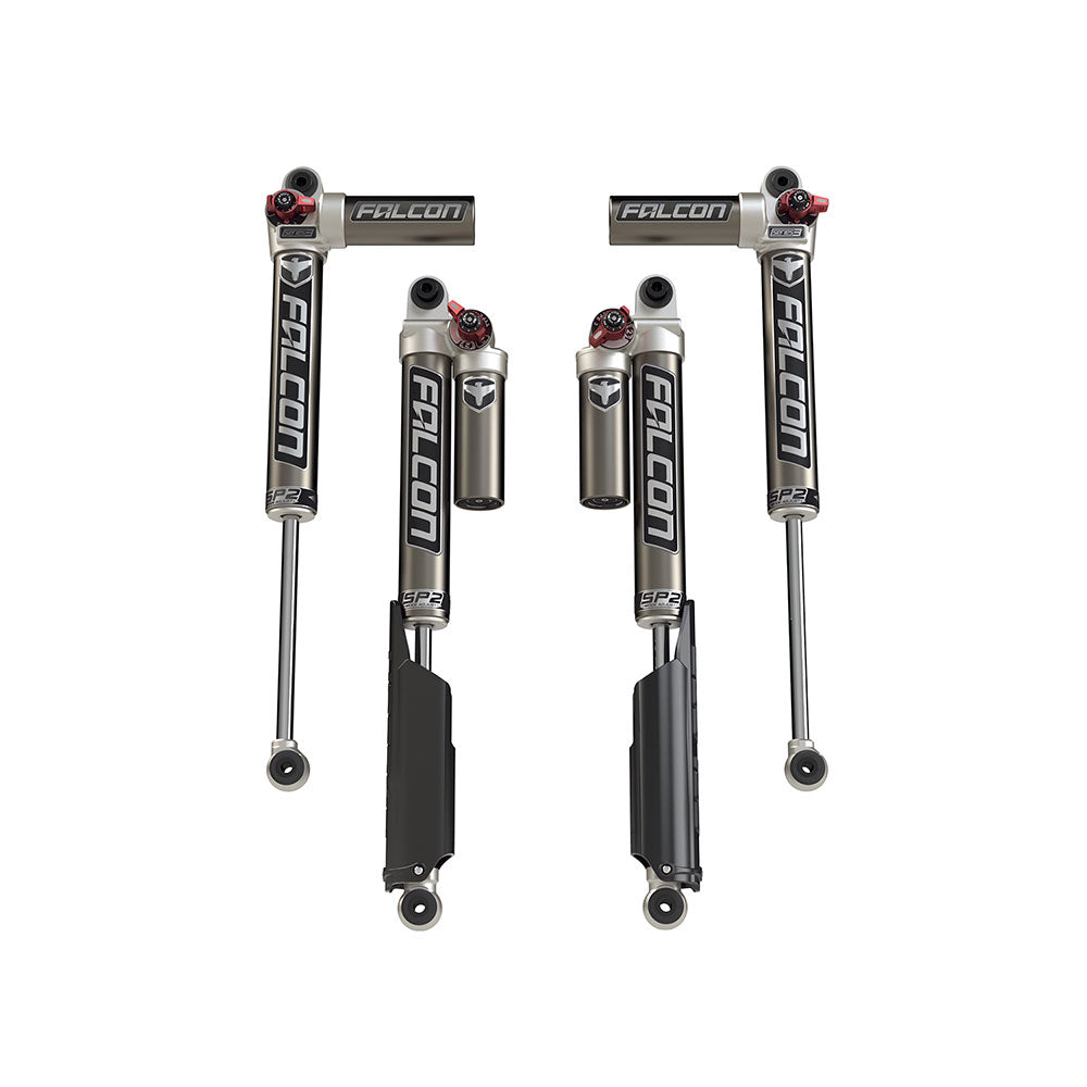JL 4dr: Falcon SP2 3.3 Fast Adjust Piggyback Shock Kit (2-4.5" Lift)