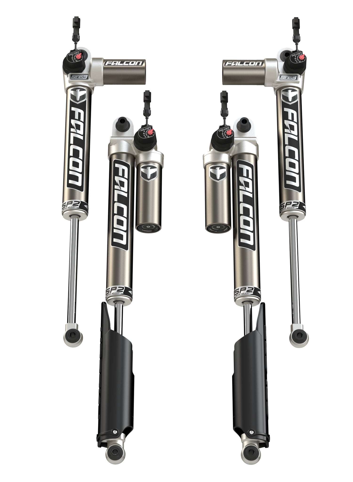 JL EcoDiesel/4xe/392: Falcon SP2 3.5 Electronic PiggybackShock Kit (0-1.5" Lift)