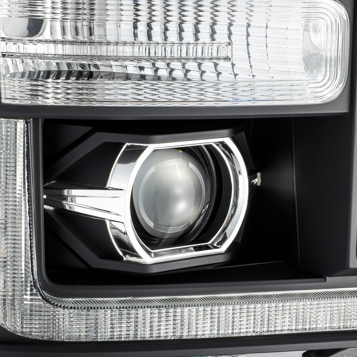 AlphaRex LUXX-Series LED Projector Headlights for Ford Super Duty - Black