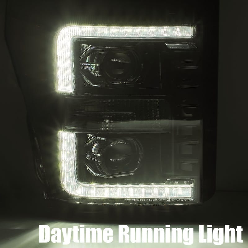 AlphaRex LUXX-Series LED Projector Headlights for Ford Super Duty - Chrome