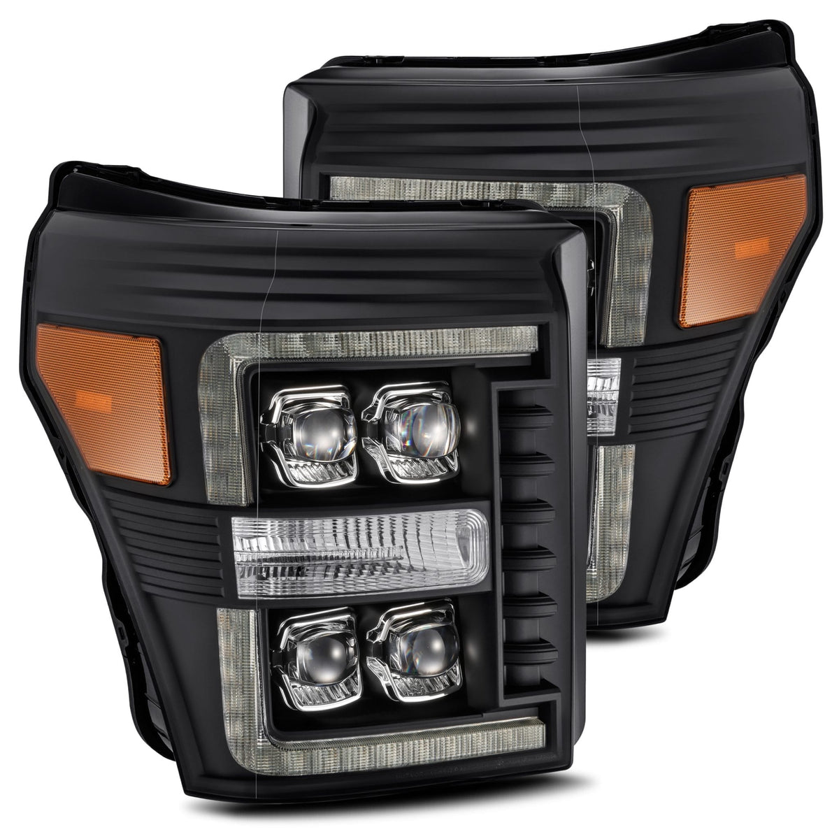 AlphaRex NOVA-Series LED Projector Headlights for Ford Super Duty - Black