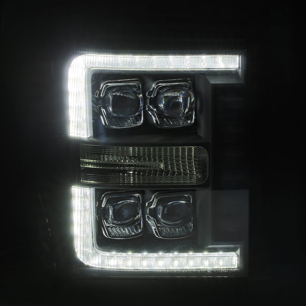 AlphaRex NOVA-Series LED Projector Headlights for Ford Super Duty - Black