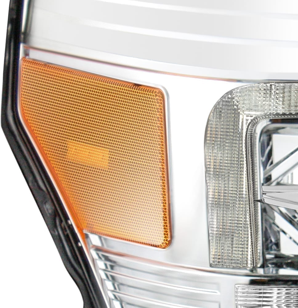 AlphaRex PRO-Series Halogen Projector Headlights for Ford Super Duty - Chrome