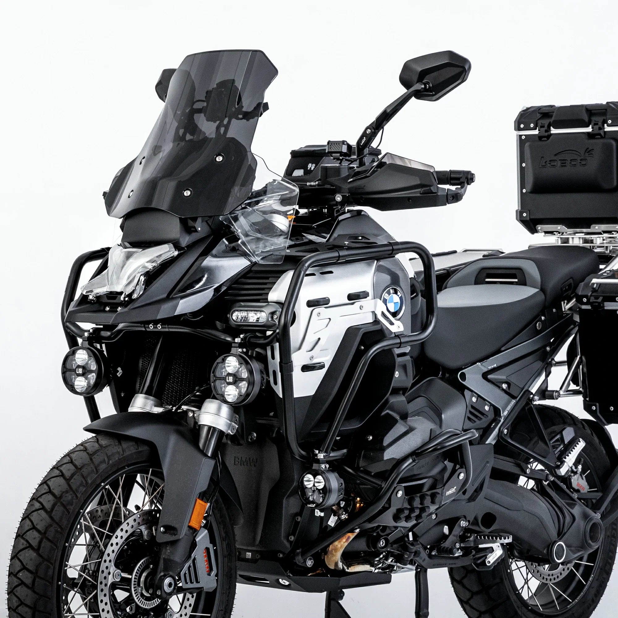 LOBOO Headlight Guard for BMW R1300GS Adventure – Magnetic Quick-Release Design, PC Polycarbonate,Clear