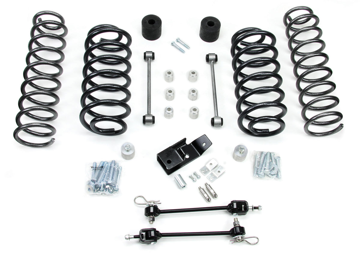 TeraFlex TJ 3-inch coil spring base lift kit with quick disconnects for Jeep Wrangler TJ