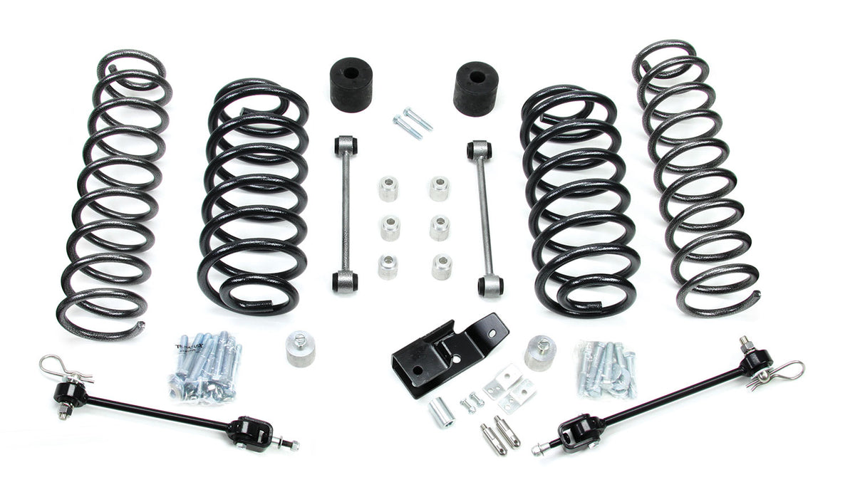 TeraFlex TJ 4-inch coil spring base lift kit with quick disconnects for Jeep Wrangler TJ