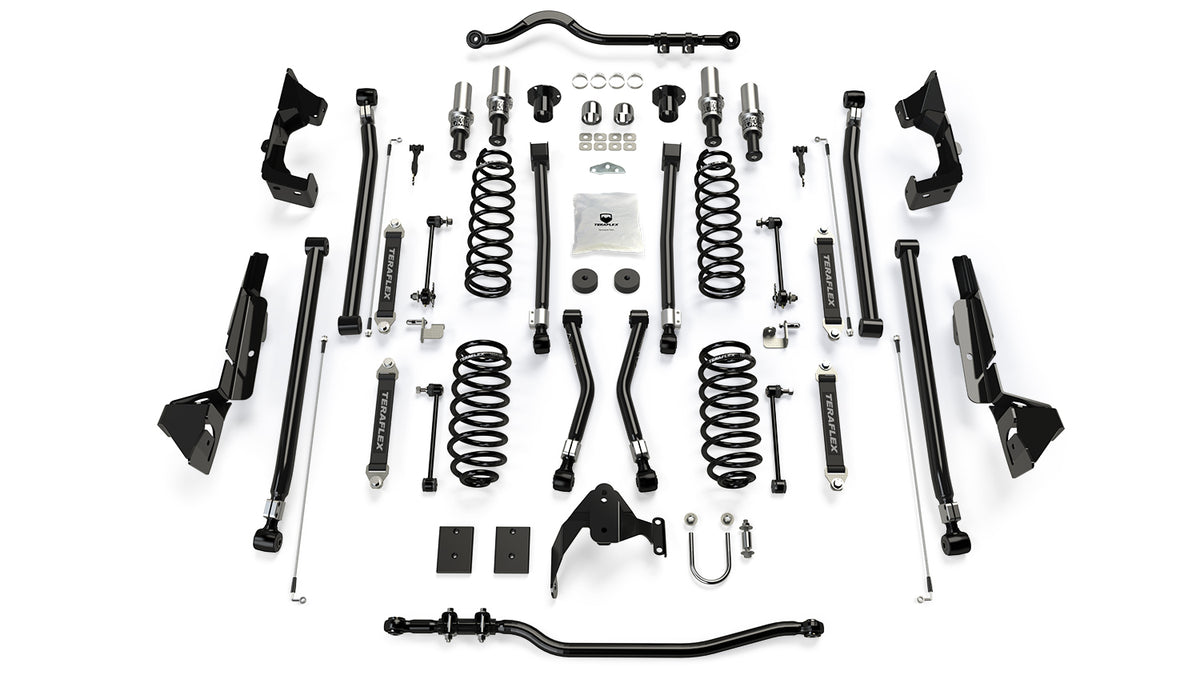 TeraFlex 4" Alpine CT4 Prerunner long arm suspension system for 4-door Jeep Wrangler JK