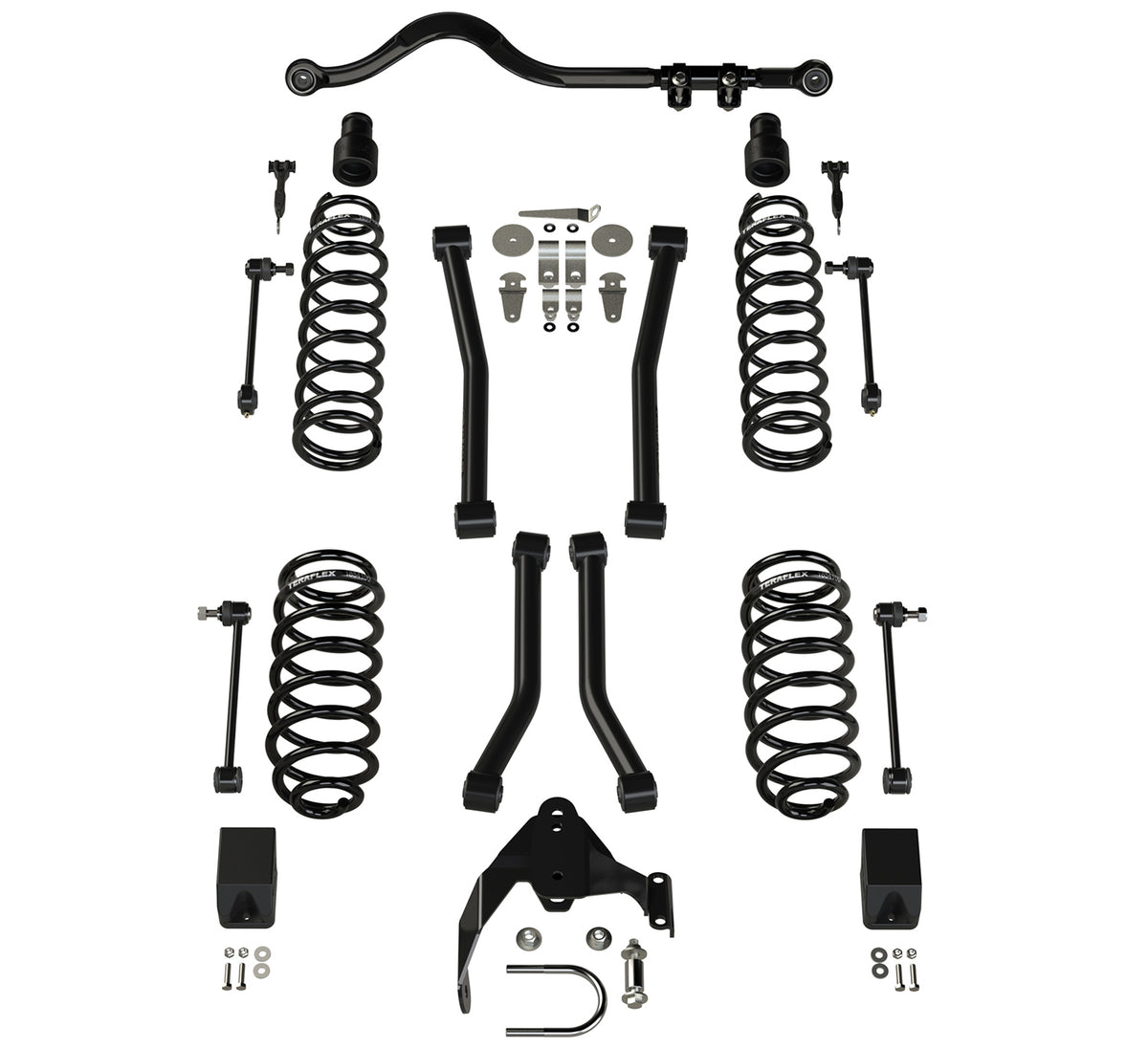 TeraFlex JK 2-door 3-inch suspension system with Sport Control Arms for Jeep Wrangler JK