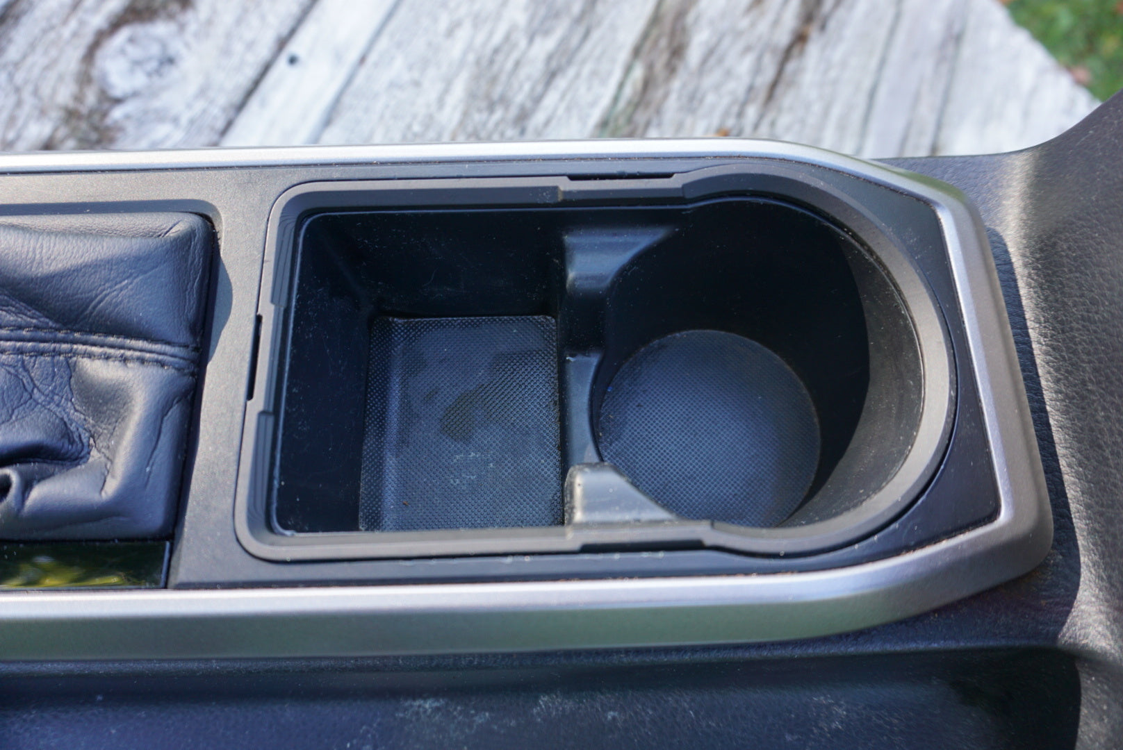 AJT DESIGN Cup Holder Ring (2016-2023 Tacoma) - BLACK - SKU 00246 - off-road overland product image