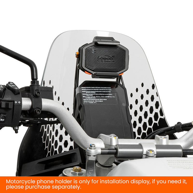 LOBOO Navigation Bracket for Ducati DesertX (2023+) – CNC Aluminum & Stainless Steel Mount