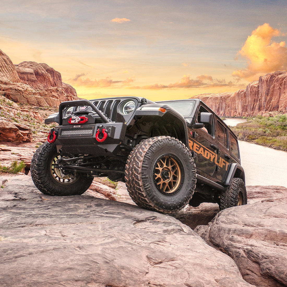 ReadyLIFT 3.5" Terrain Flex 4-Arm Kit With Falcon 2.1 Monotube Shocks 2018-2026 Jeep JL Wrangler - view 2