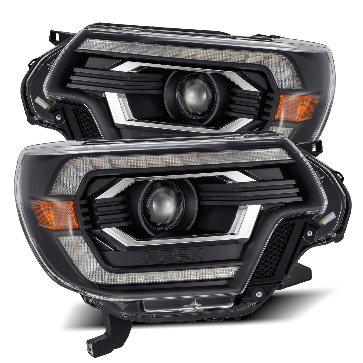 AlphaRex LUXX-Series LED Projector Headlights for Toyota Tacoma - Black