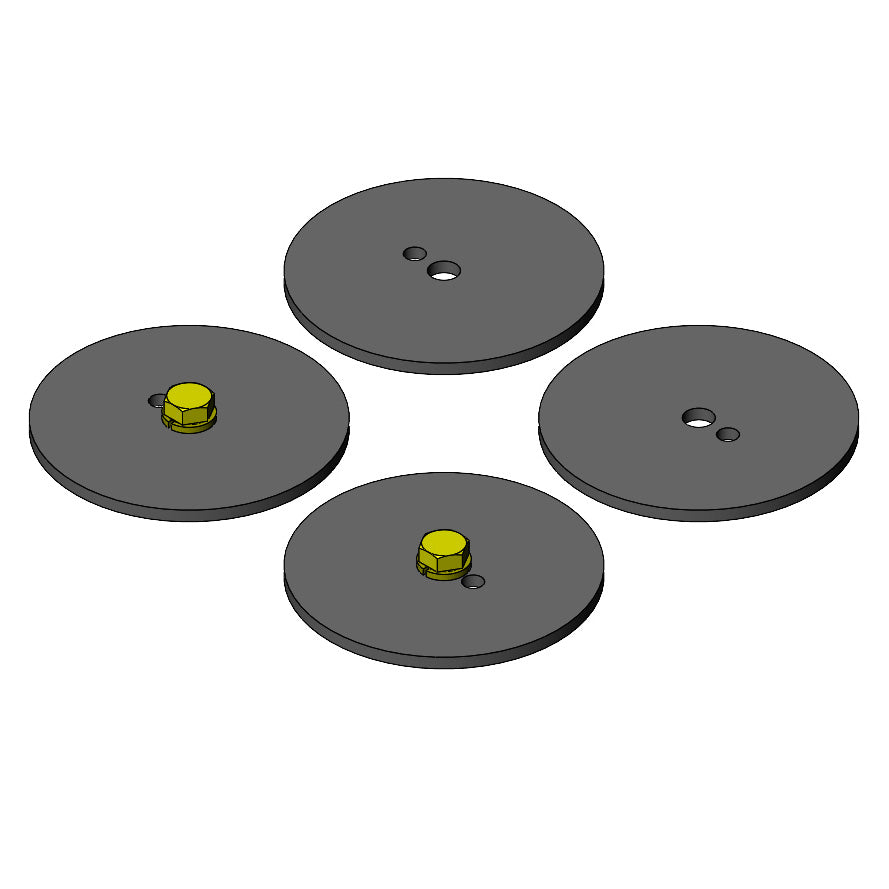 Jeep Wrangler Rear Coil Spring Retainer Kit (1997-2006, TJ/LJ)
