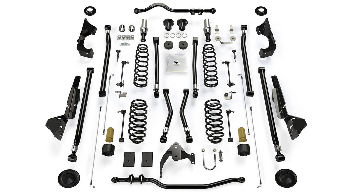 TeraFlex 4" Alpine RT4 Long Arm without shocks for Jeep Wrangler JK 2-door 2007-2018