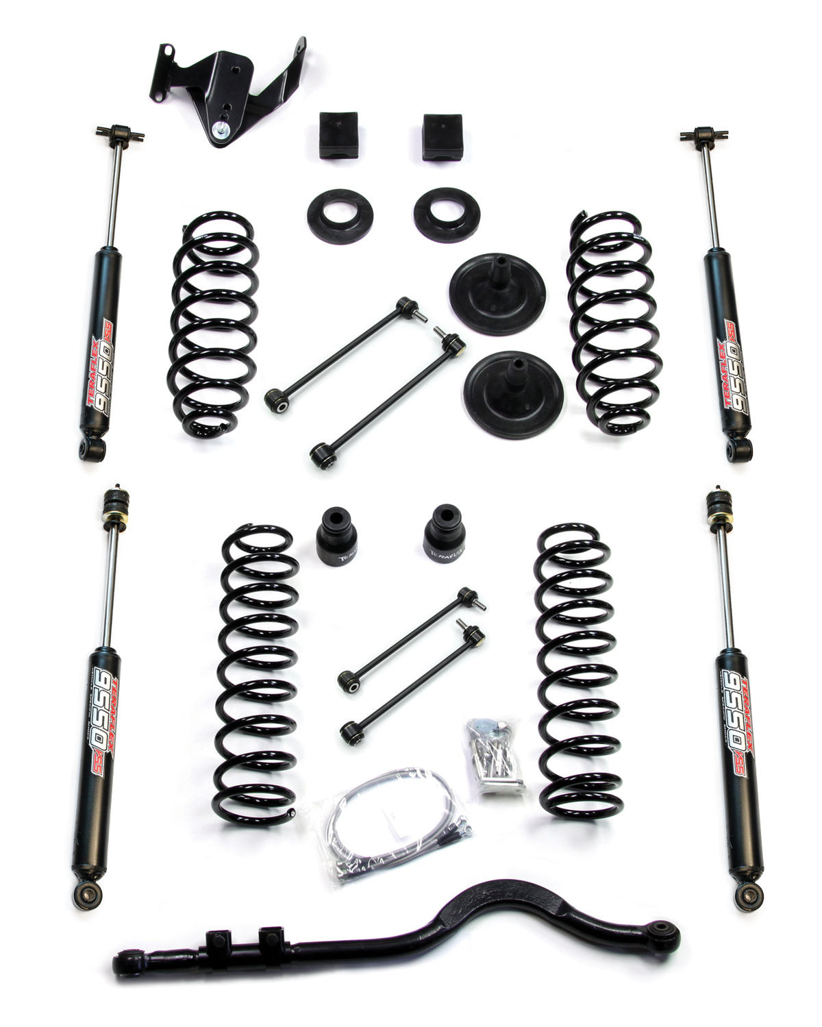 TeraFlex 3 inch coil spring base lift kit with front track bar for Jeep Wrangler JK Unlimited
