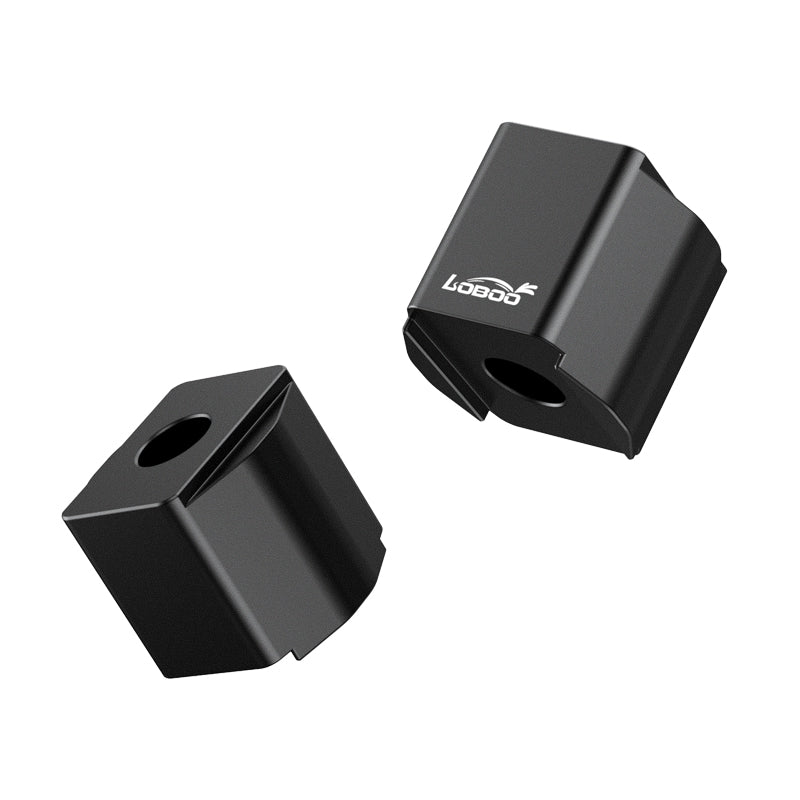 LOBOO Handlebar Risers for KTM 790 / 890 / 390 Adventure (2020-on) – CNC Aluminum 0.75 in Bar Riser Kit, Black or Silver Anodized Finish