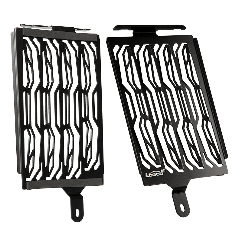 LOBOO Radiator Guard for BMW R1250GS / R1250GS Adventure– CNC Aluminum Protective Grill, Black Anodized Finish
