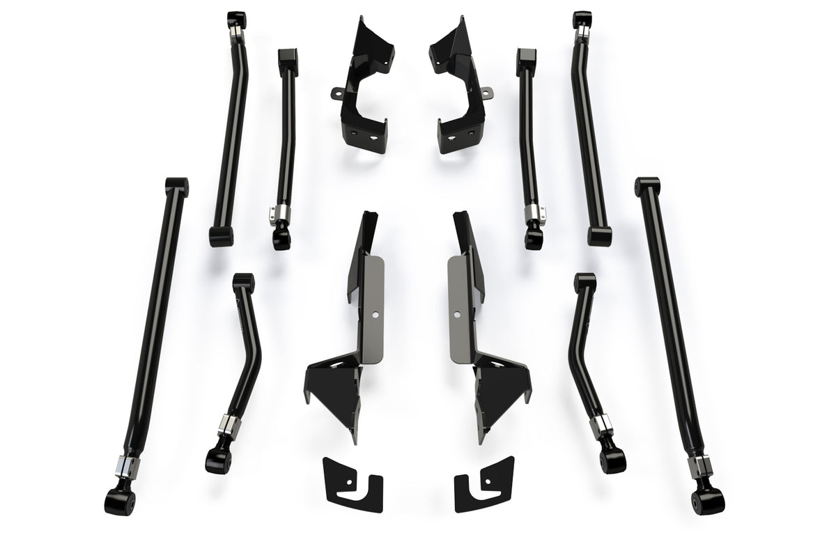 TeraFlex Alpine IR long control arm & bracket kit, 8-arm for Jeep Wrangler JK 2007-2018